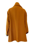 Julahas Mustard Cocoon Coat Cape