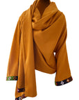 Julahas Mustard Cocoon Coat Cape