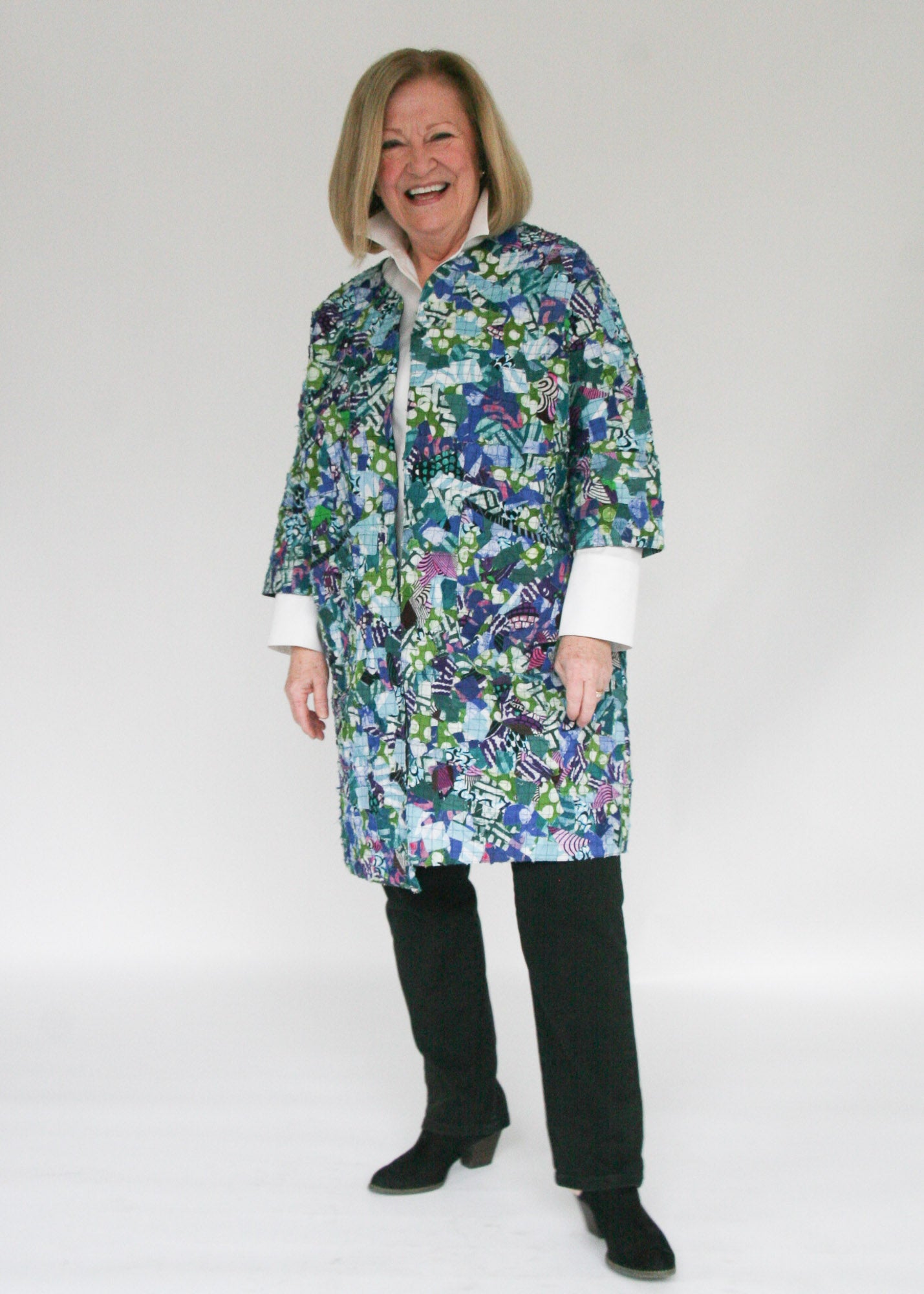 Confetti Open Front Coat