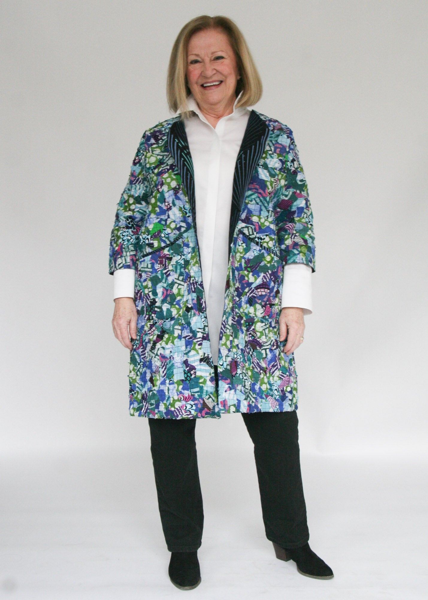 Confetti Open Front Coat