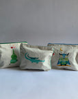 Ibaba Hand-Embroidered Zip Pouches