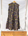 Display of  multi-colored abstract print dress