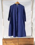 Display of midnight blue dress