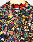 detail of quilted multicolor jacket