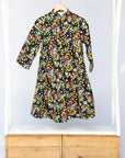 a multicolor print dress